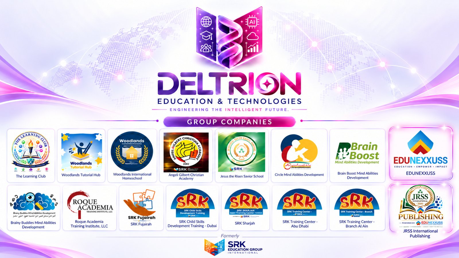 Logos of the DELTRION group companies